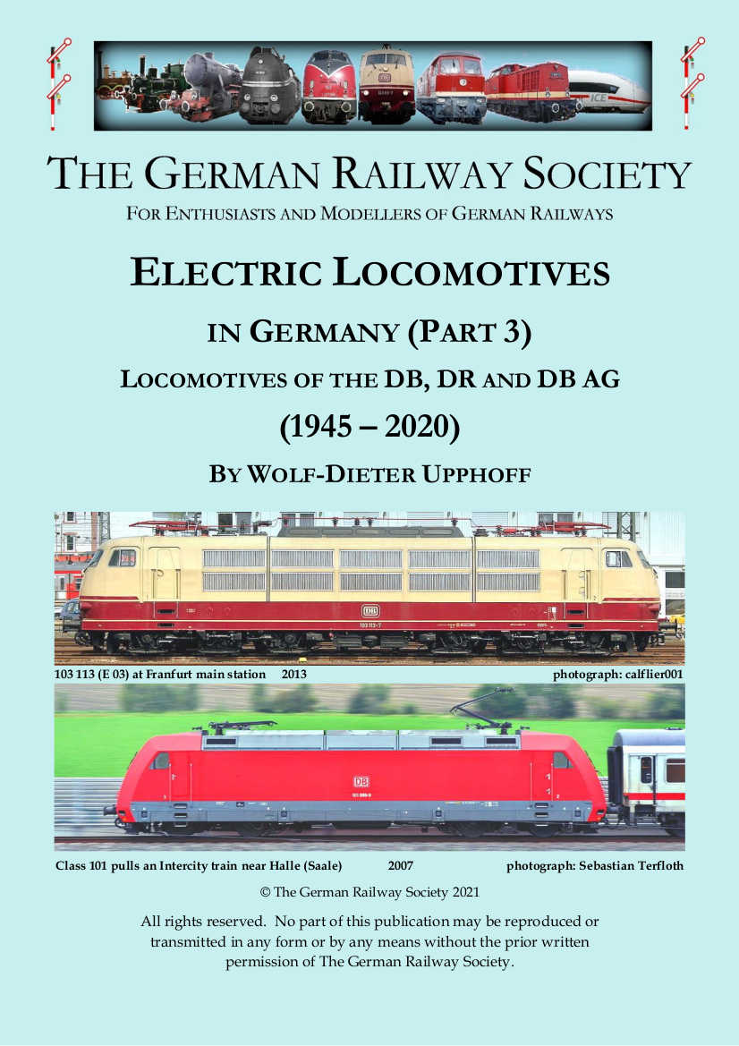 Cover image: Electric locomotives in Germany. <br>Part 3: Locomotives of the DB, DR and DBAG (1945-2020)